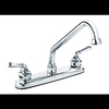 Keeney Mfg Low-Arc Double Handle Kitchen Faucet, Polished Chrome 21465W